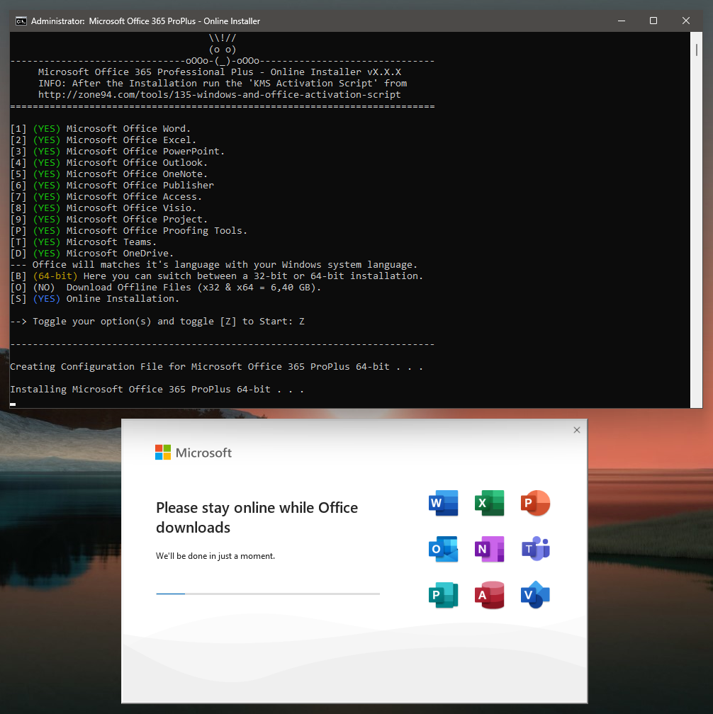 Microsoft Office 365 Professional Plus x86-x64 - Online Installer 